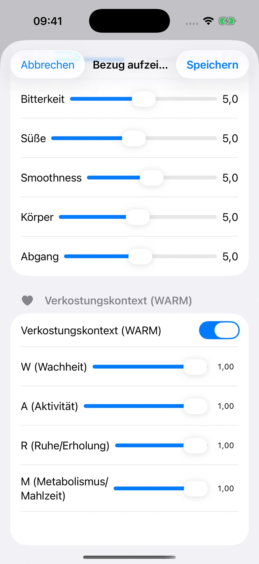 Abbildung 26 | Geschmack und WARM