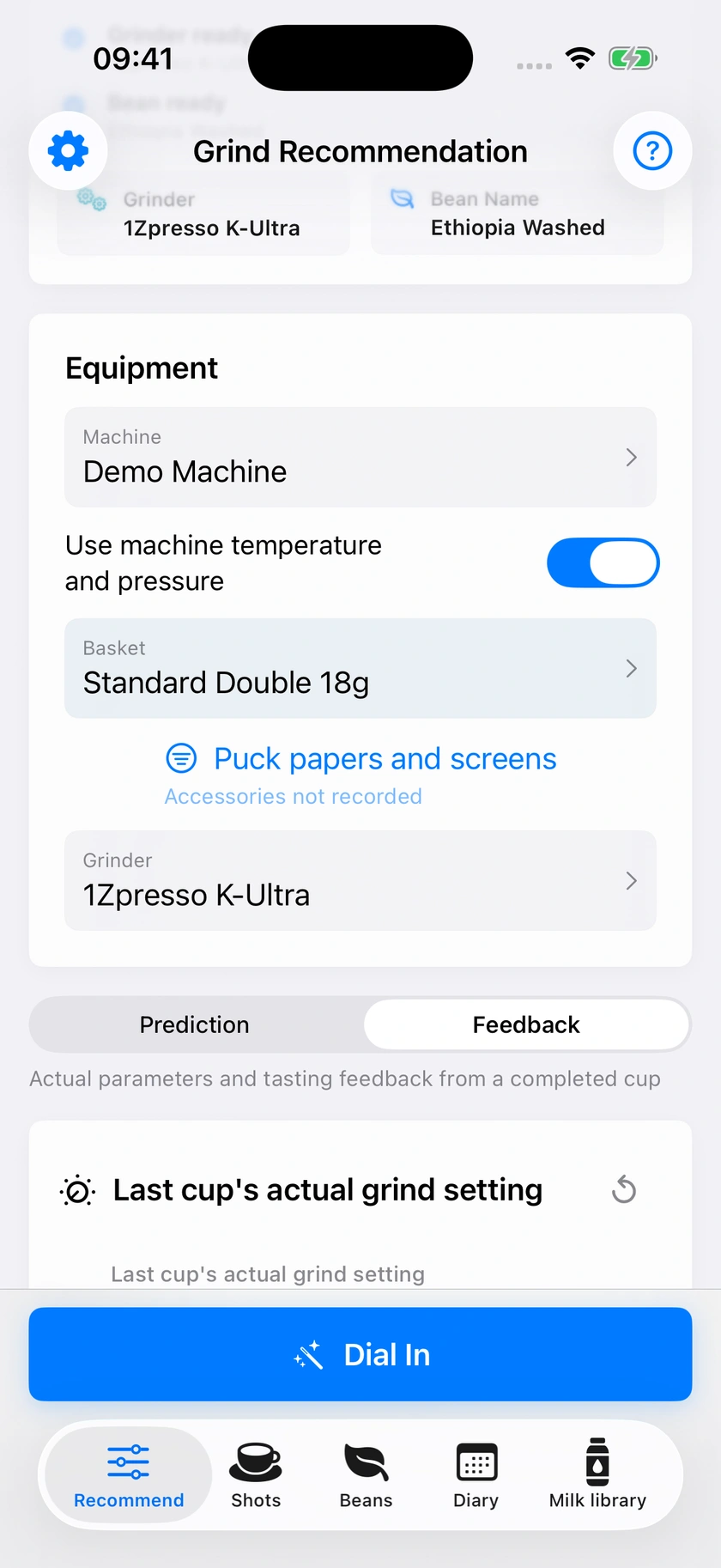 Figure 21 | Preparing a brew and adjusting the previous one