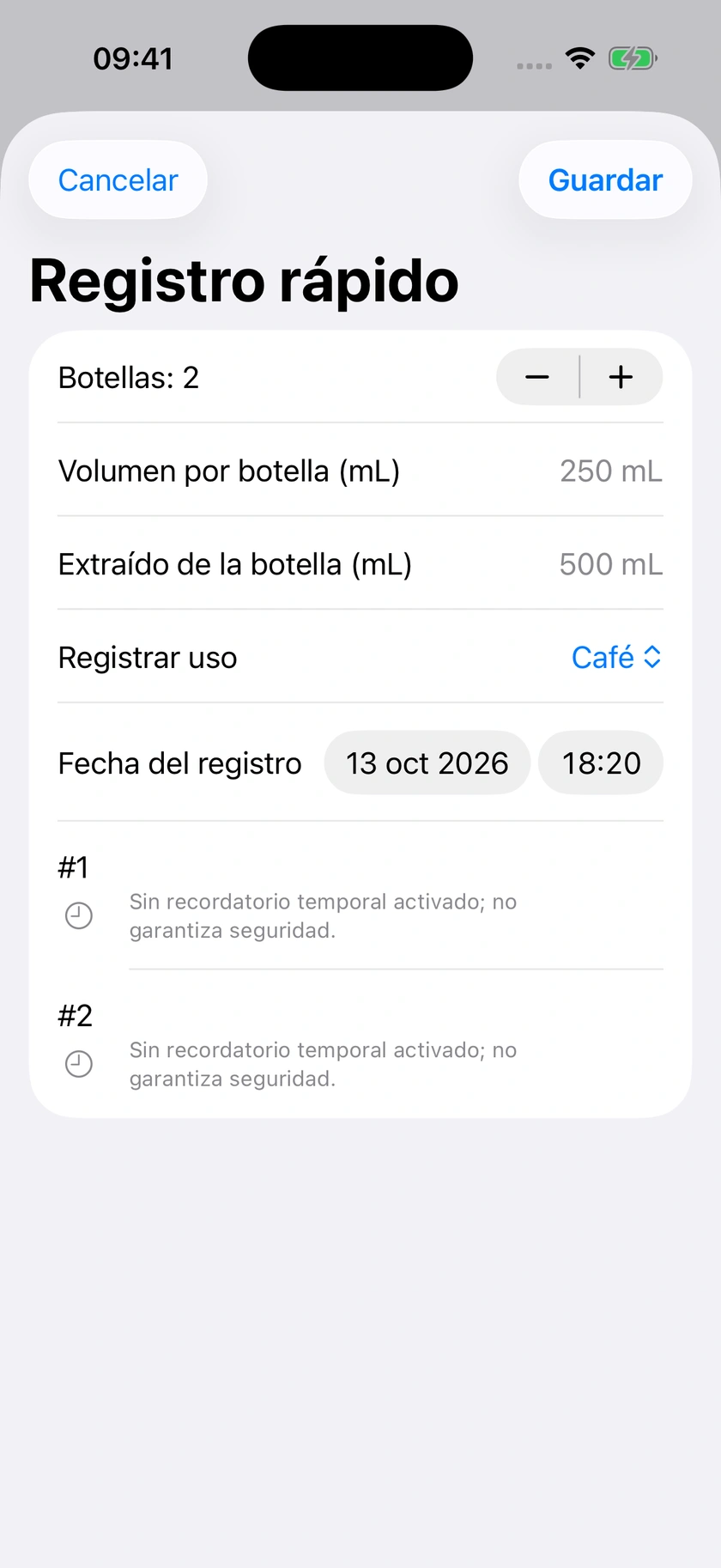 Figura 58 | Termina varias botellas