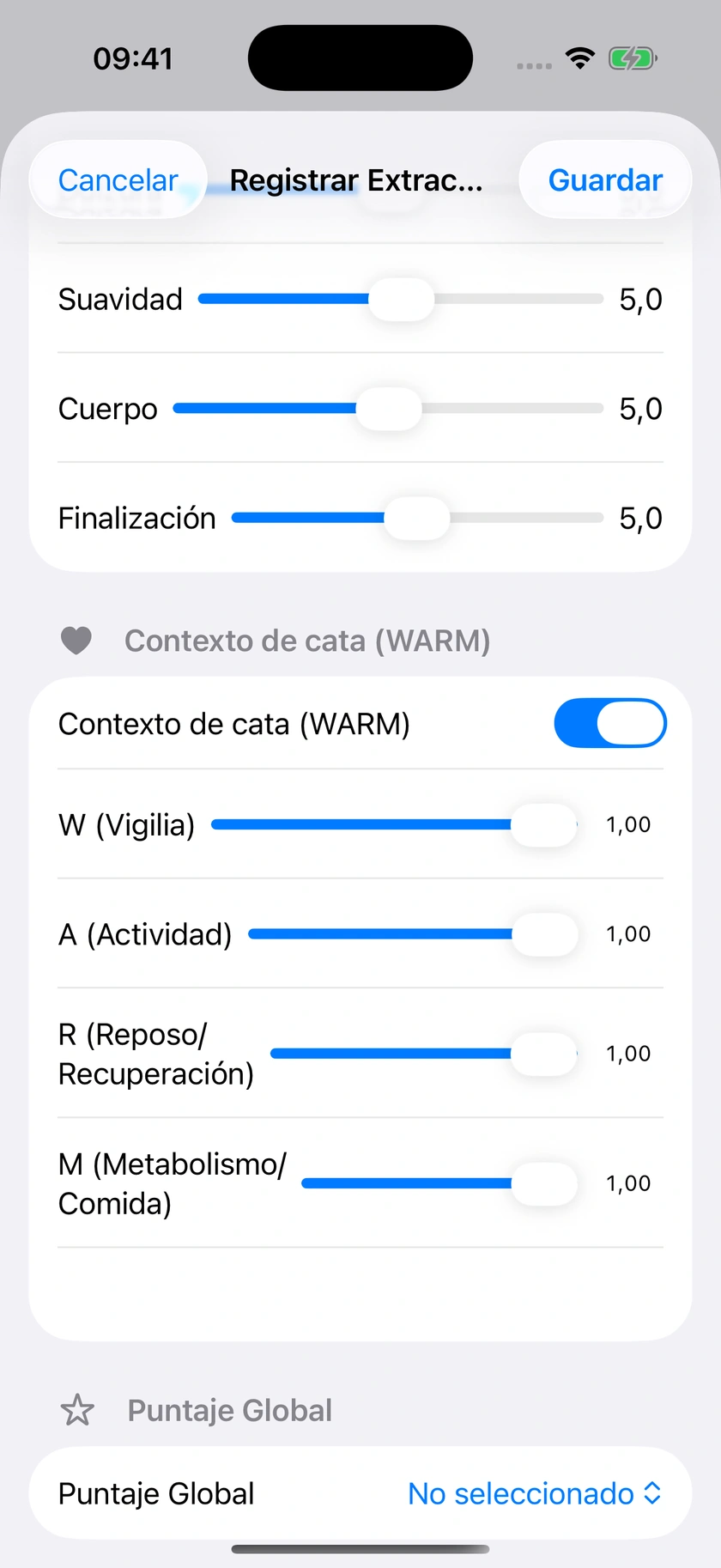 Figura 26 | Comentarios, WARM y evidencia de la recomendación