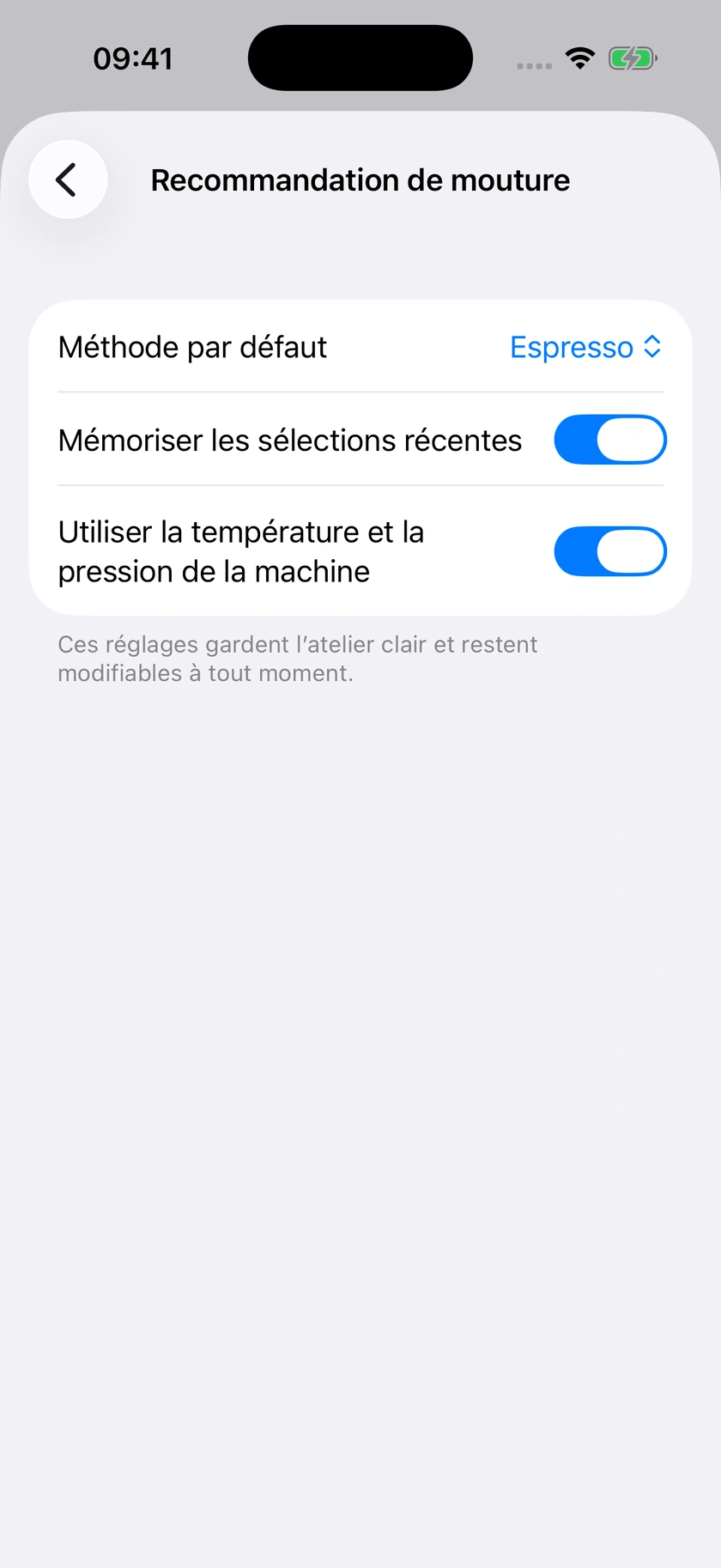 Figure 44 | Préférences de recommandation