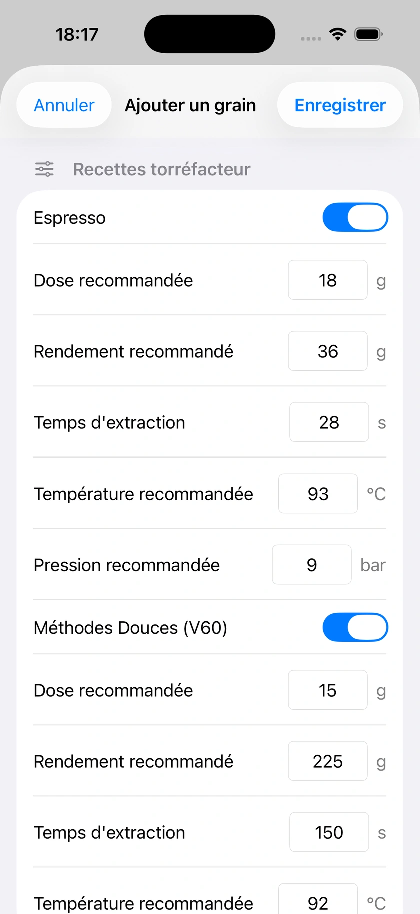 Figure 11 | Mélanges et recettes