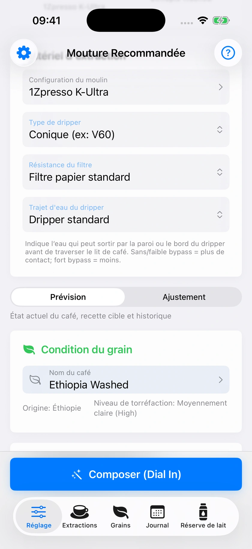 Figure 28 | Dripper, papier et bypass