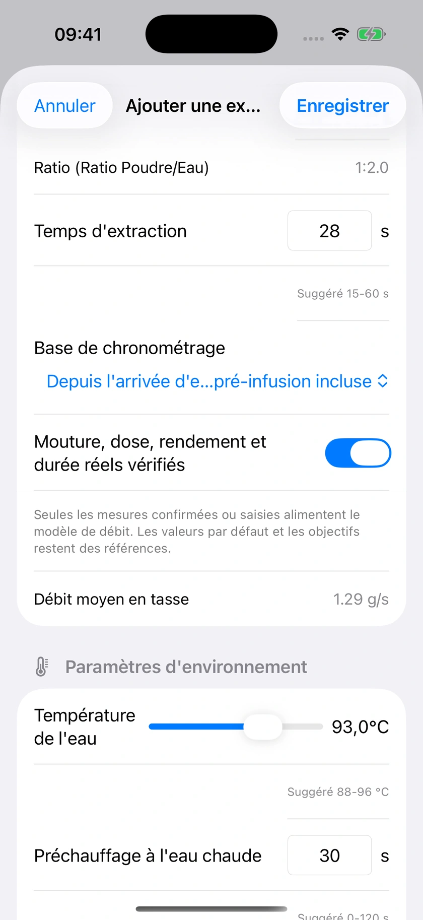 Figure 33 | Confirmer les mesures et apprécier la tasse
