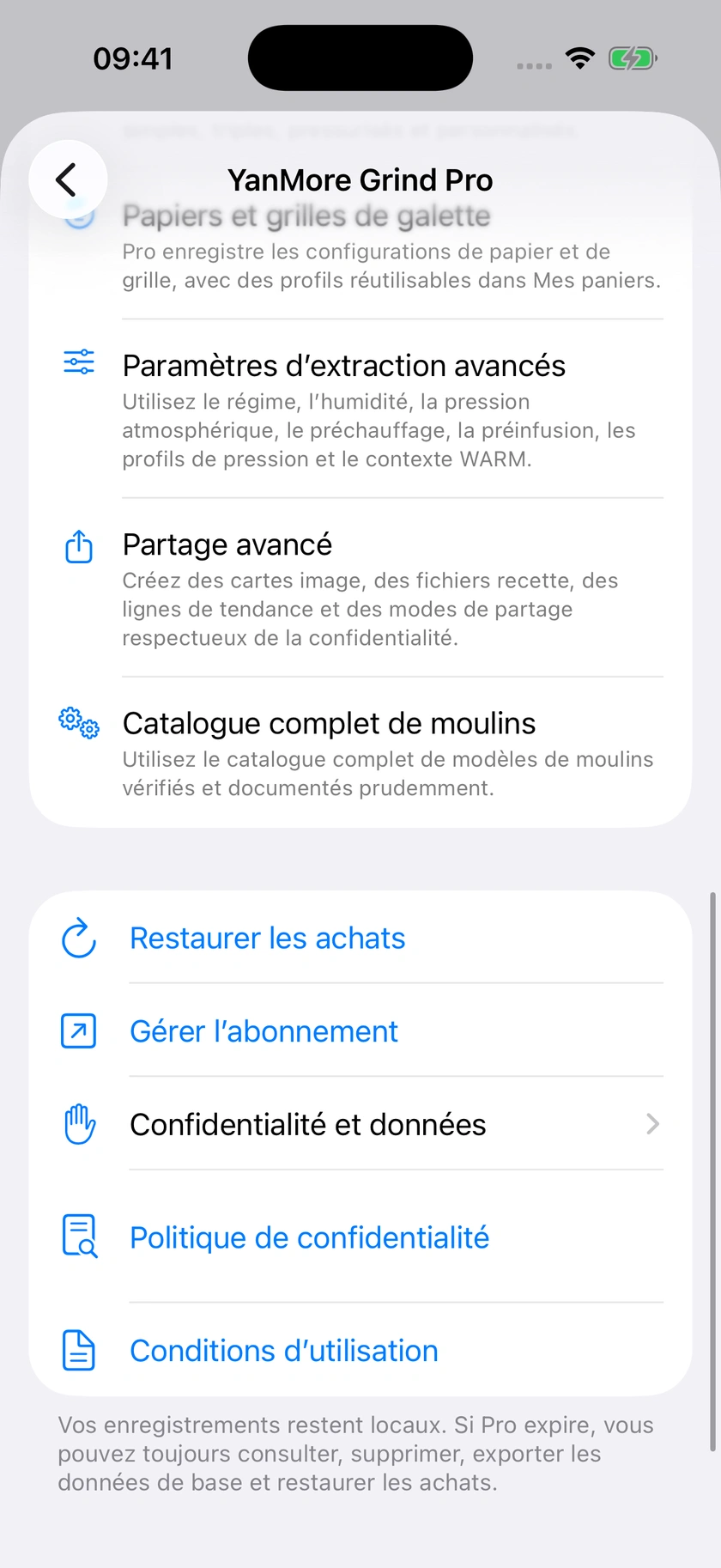 Figure 50 | Free, Pro et restauration