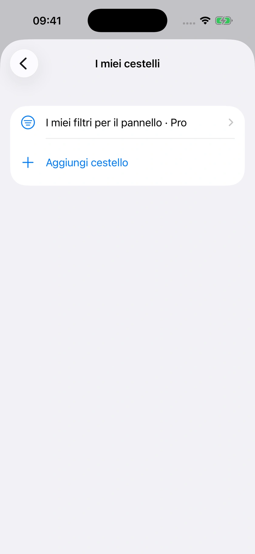 Figura 18 | Raccolta cestelli e relativi campi