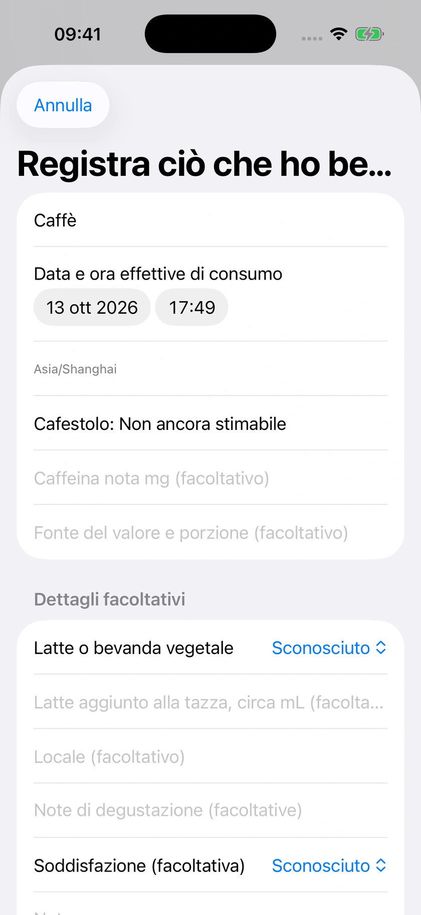 Figura 51 | Registra una bevanda