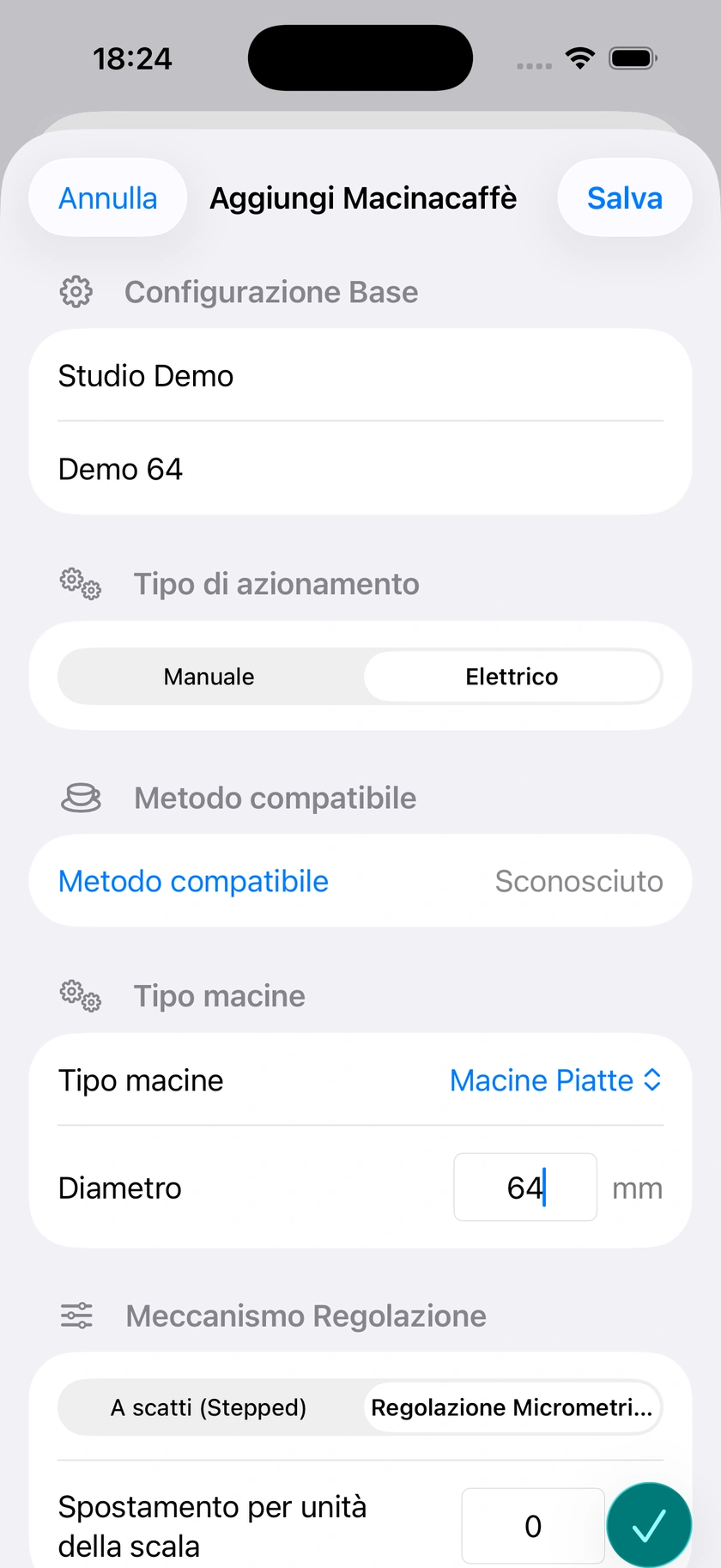 Figura 4 | Catalogo e moduli per macinacaffè personalizzati