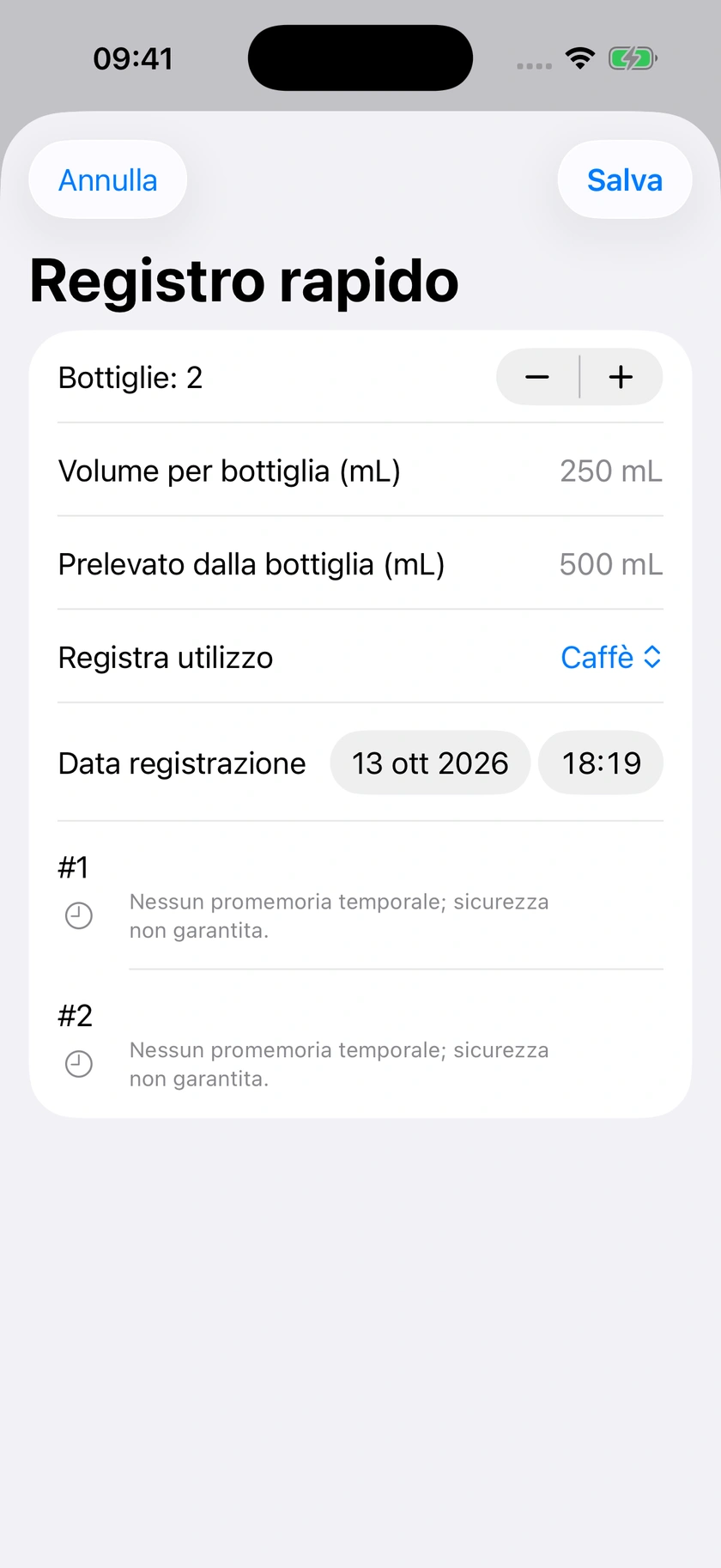 Figura 58 | Termina più bottiglie
