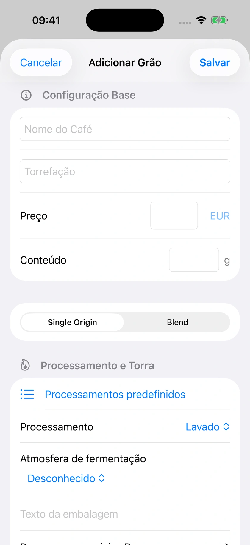 Figura 8 | Identificação e origem do café
