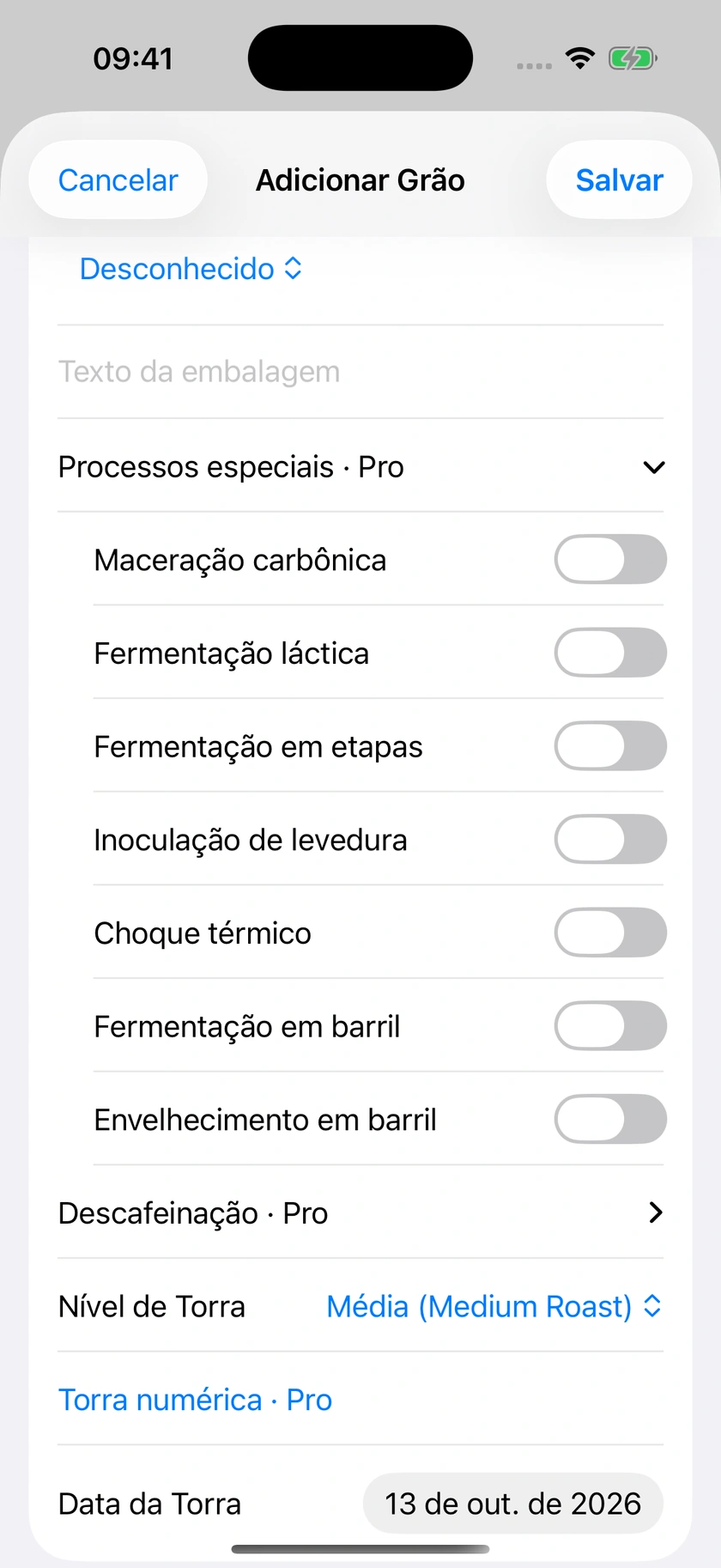 Figura 13 | Processamento especial