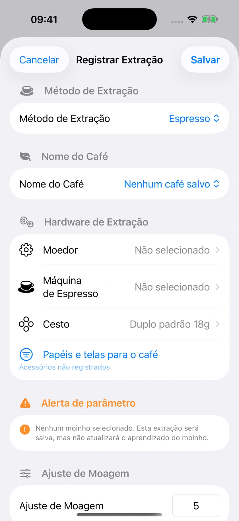 Figura 31 | Confirmação de medições e pontuação