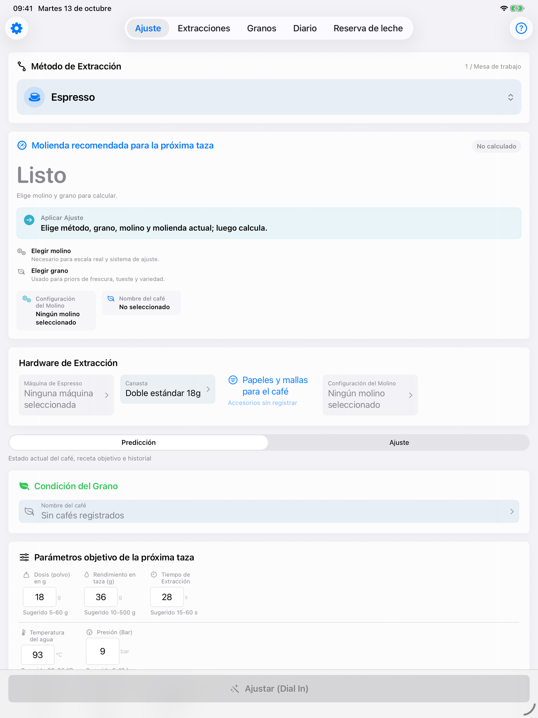 YanMore Grind — Espacio de trabajo en iPad