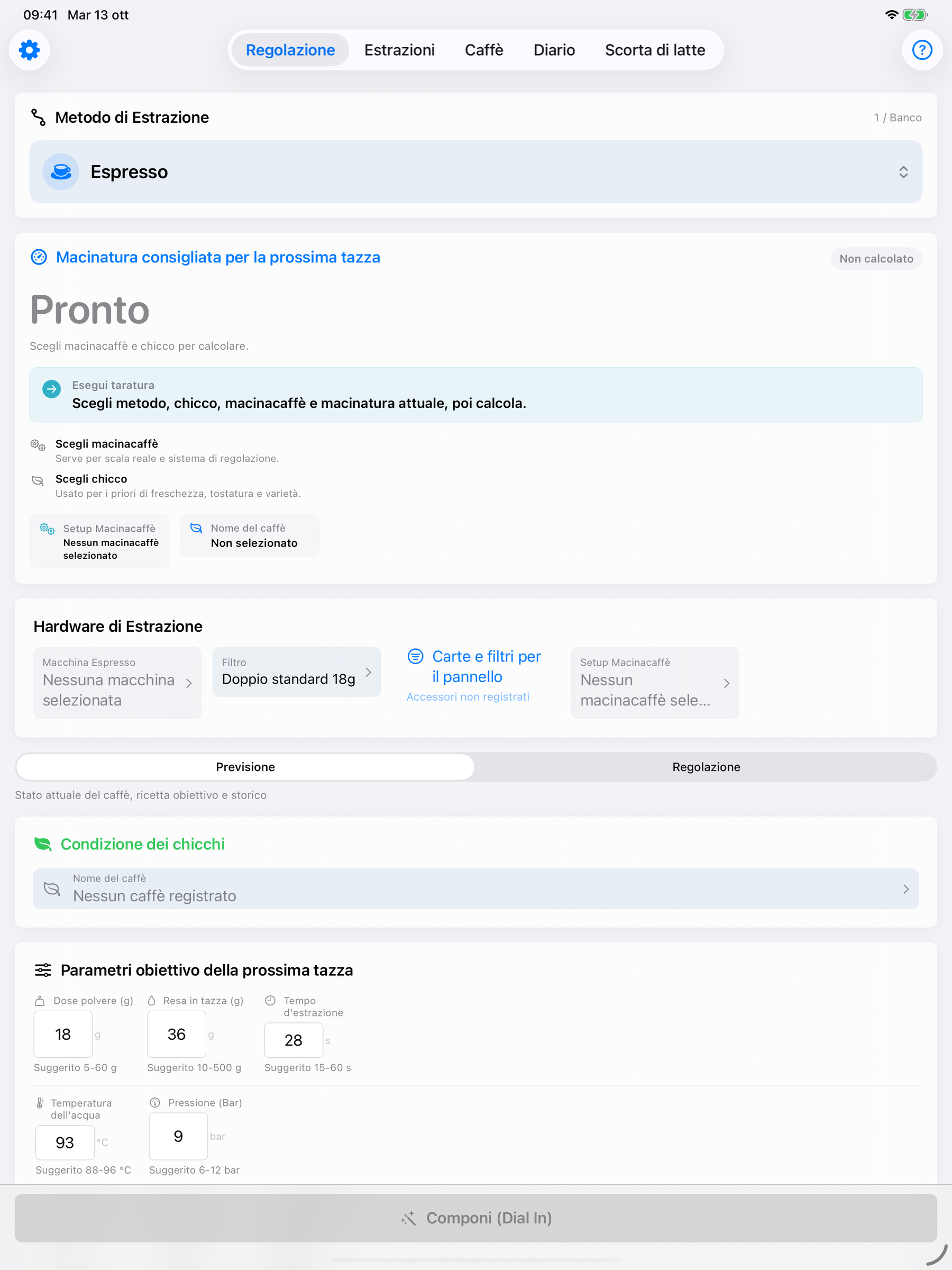 YanMore Grind — Area di lavoro iPad