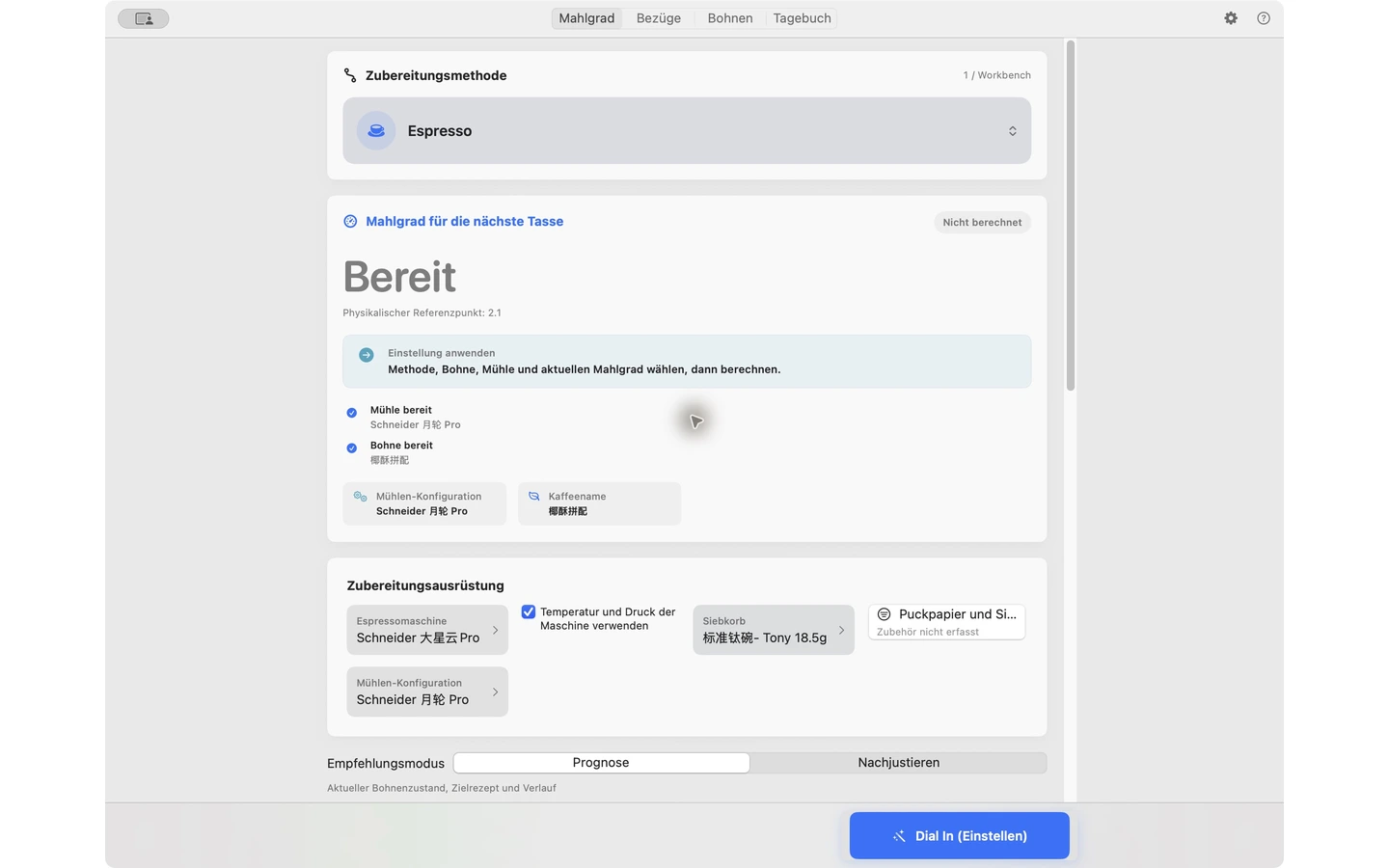 YanMore Grind — Mac-Arbeitsbereich