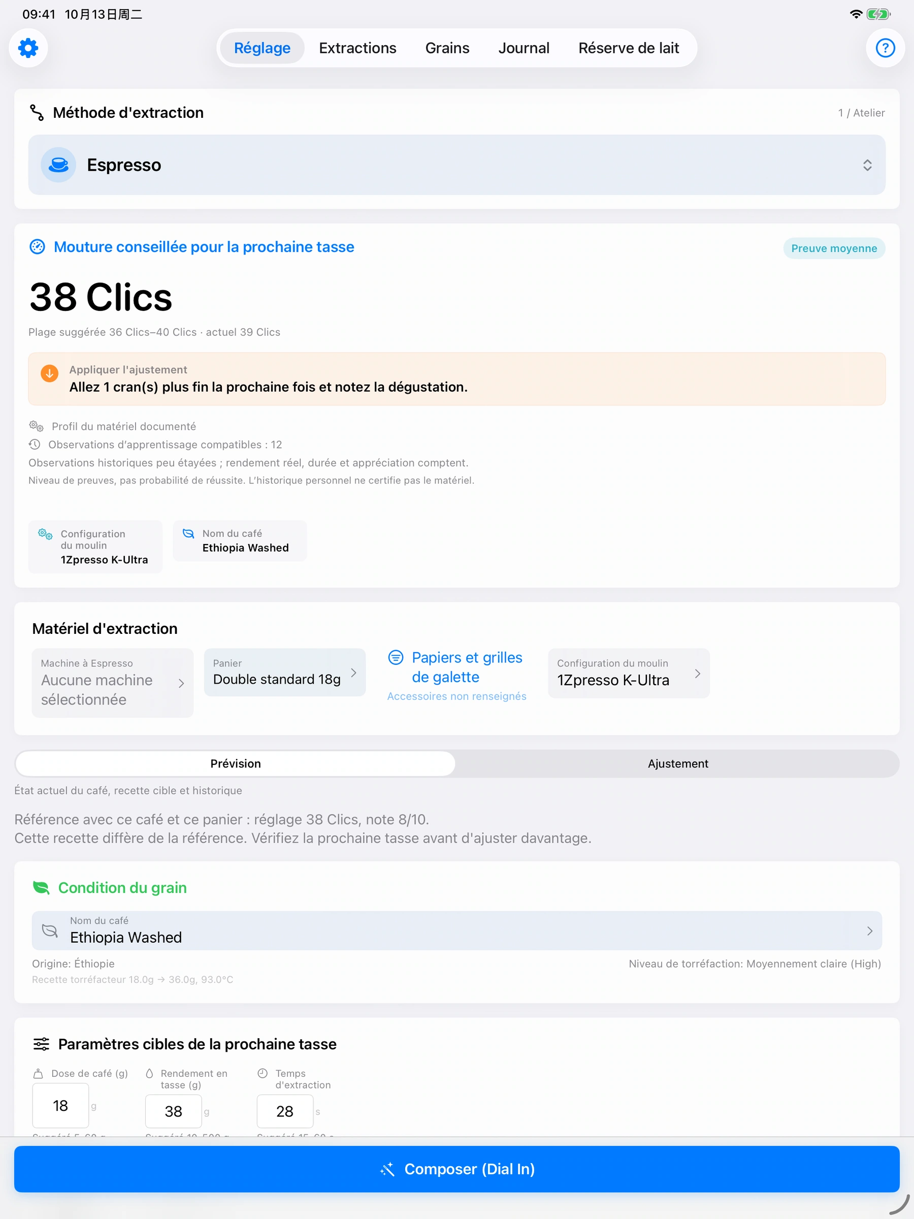 YanMore Grind — Espace de travail iPad